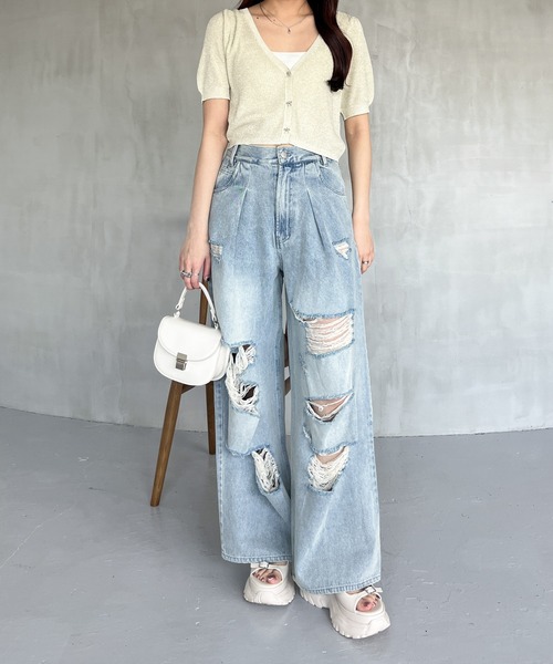 Heather(ヘザー)の「ラウンドミニフラップBAG 119101(ショルダーバッグ・レディース・オフホワイト/ブラック・ONE SIZE)」の4枚目の写真