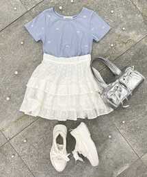 MAJESTIC LEGON | ロマンティックエンブロイダリーTシャツ(Tシャツ/カットソー)