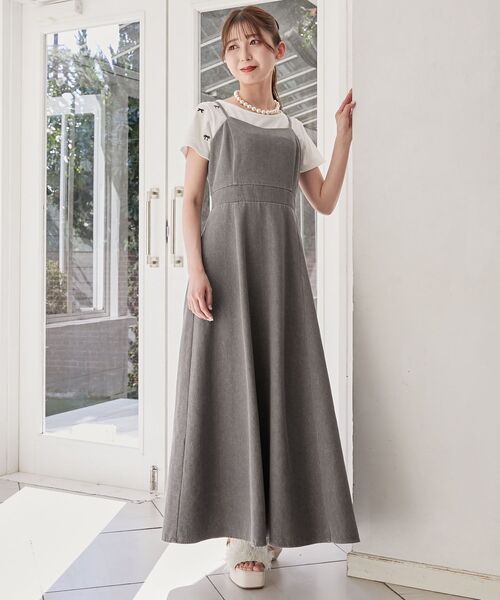 MAJESTIC LEGON（マジェスティックレゴン）の「ロマンティックエンブロイダリーTシャツ（Tシャツ/カットソー・レディース・ブラック/グレー/ブルー/オフホワイト/ブラック系その他/ピンク・MEDIUM）」の9枚目の写真