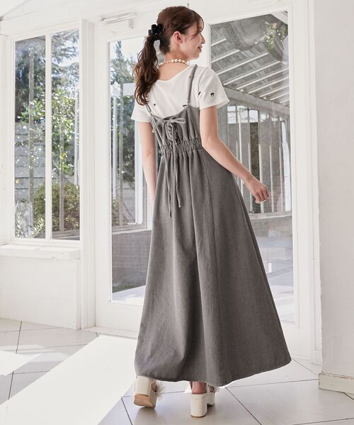 MAJESTIC LEGON（マジェスティックレゴン）の「ロマンティックエンブロイダリーTシャツ（Tシャツ/カットソー・レディース・ブラック/グレー/ブルー/オフホワイト/ブラック系その他/ピンク・MEDIUM）」の11枚目の写真