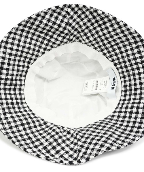 MSGM（エムエスジーエム）の「ギンガムチェック ツイードバケットハット（ハット・レディース・ブラック・S）」の5枚目の写真