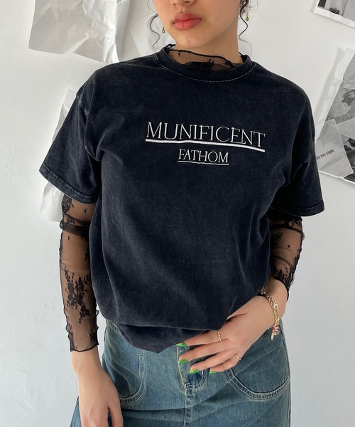セール】ピグメント刺繍Tシャツ（Tシャツ/カットソー）｜ROGER