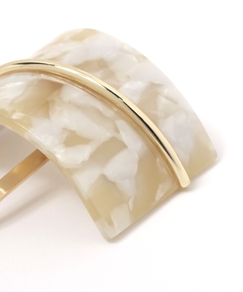 LAKOLE（ラコレ）の「ニュアンスカラーヘアカフ2 / 114210（ヘアピン・レディース・ベージュ/ライトグレー/キャメル/オフホワイト・FREE）」の6枚目の写真