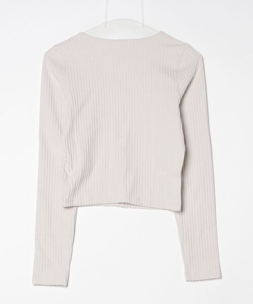 NIKE(ナイキ)の「NIKE WMNS NSW CHLL KNT RIB CR FZ L/S TOP FN3683-104(カーディガン/ボレロ・レディース・ベージュ・LARGE/MEDIUM/SMALL)」の3枚目の写真