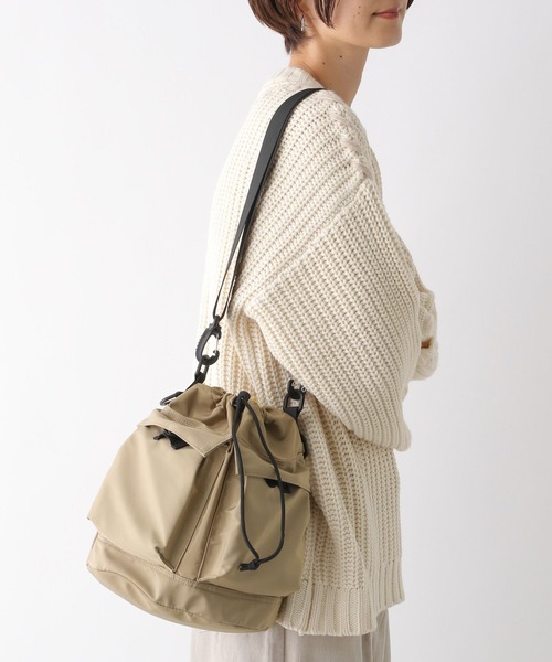 LEPSIM（レプシィム）の「2WAY巾着ショルダー2　116580（ショルダーバッグ・レディース・アイボリー/ブラック/カーキ/レオパード/ベージュ/ゼブラ/ライトピンク/ベージュ系その他/ライトブルー・ONE SIZE）」の4枚目の写真