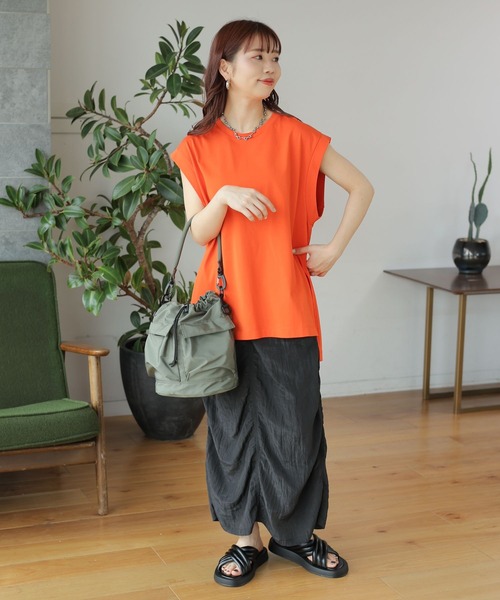 LEPSIM（レプシィム）の「2WAY巾着ショルダー2　116580（ショルダーバッグ・レディース・アイボリー/ブラック/カーキ/レオパード/ベージュ/ゼブラ/ライトピンク/ベージュ系その他/ライトブルー・ONE SIZE）」の10枚目の写真