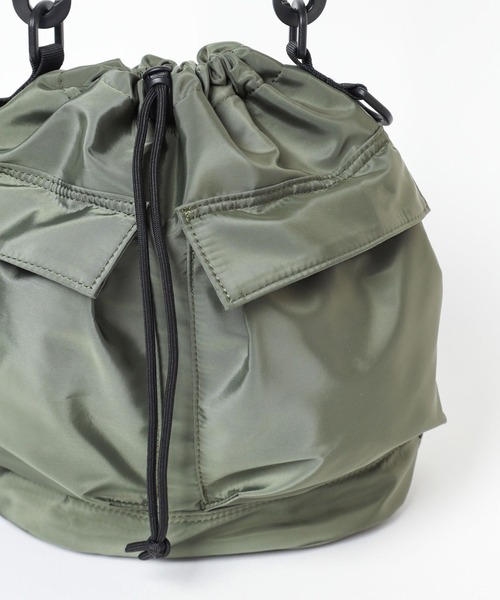 LEPSIM（レプシィム）の「2WAY巾着ショルダー2　116580（ショルダーバッグ・レディース・アイボリー/ブラック/カーキ/レオパード/ベージュ/ゼブラ/ライトピンク/ベージュ系その他/ライトブルー・ONE SIZE）」の17枚目の写真