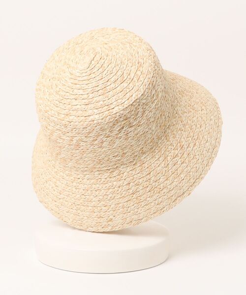 Vincent Pradier（ヴァンサンプラディエ）の「(VINCENT PRADIER)ミックスラフィアバケットハット（ハット・レディース・ベージュ/ブラウン・FREE）」の8枚目の写真
