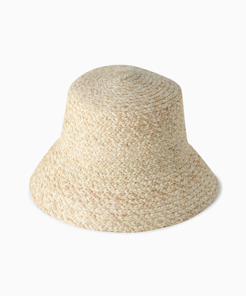 Vincent Pradier（ヴァンサンプラディエ）の「(VINCENT PRADIER)ミックスラフィアバケットハット（ハット・レディース・ベージュ/ブラウン・FREE）」の4枚目の写真