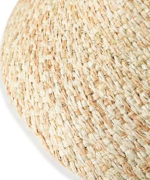 Vincent Pradier（ヴァンサンプラディエ）の「(VINCENT PRADIER)ミックスラフィアバケットハット（ハット・レディース・ベージュ/ブラウン・FREE）」の5枚目の写真