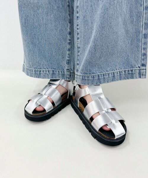 PENDLETON（ペンドルトン）の「【PLAKTON/プラクトン】ラグソールグルカサンダル（サンダル・レディース・ブラック/シルバー・38/37）」の2枚目の写真