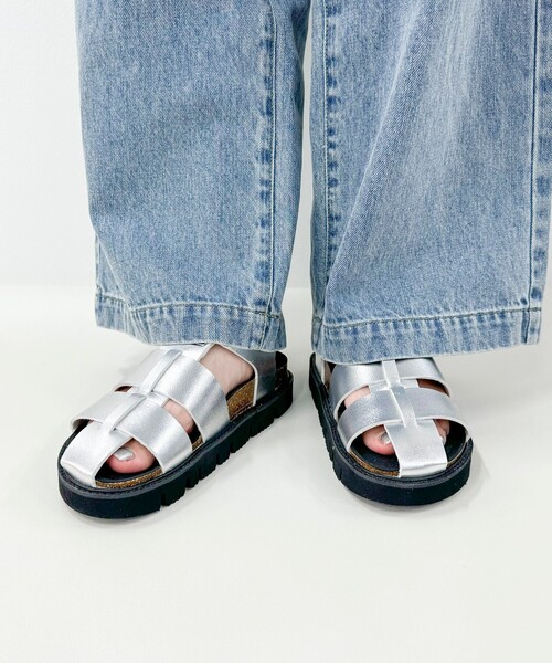 PENDLETON（ペンドルトン）の「【PLAKTON/プラクトン】ラグソールグルカサンダル（サンダル・レディース・ブラック/シルバー・38/37）」の4枚目の写真