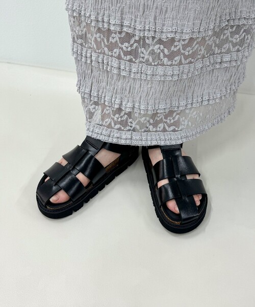 PENDLETON（ペンドルトン）の「【PLAKTON/プラクトン】ラグソールグルカサンダル（サンダル・レディース・ブラック/シルバー・38/37）」の8枚目の写真