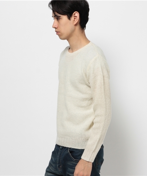 SEVENDAYS=SUNDAY(セブンデイズサンデイ)の「シェットランドウール 長袖クルーネックプルオーバー(ニット/セーター・メンズ・レッド/オフホワイト/グレー/ネイビー・MEDIUM/SMALL/LARGE)」の5枚目の写真