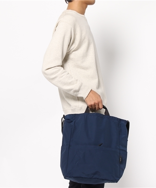 SHIPS（シップス）の「STANDARD SUPPLY: 60/40(ロクヨン)クロス 2way STAND UP ショルダー&トートバッグ（Sサイズ）（トートバッグ・メンズ・ブラック/グレー/ネイビー・ONE SIZE）」の10枚目の写真