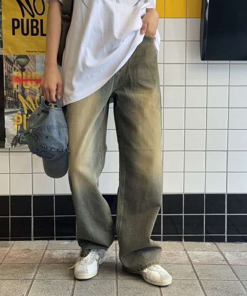 3.3 Field Trip （3.3フィールドトリップ）の「3.3 Field Trip／ビンテージデニムパンツ（デニムパンツ・レディース・スカイブルー・SMALL/MEDIUM）」の21枚目の写真