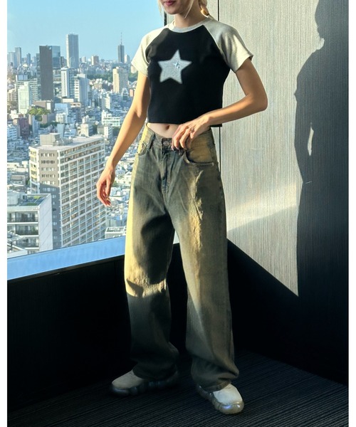 3.3 Field Trip （3.3フィールドトリップ）の「3.3 Field Trip／ビンテージデニムパンツ（デニムパンツ・レディース・スカイブルー・SMALL/MEDIUM）」の17枚目の写真