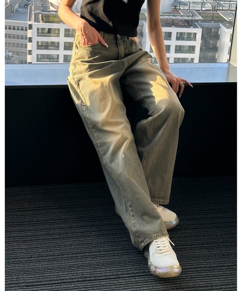 3.3 Field Trip （3.3フィールドトリップ）の「3.3 Field Trip／ビンテージデニムパンツ（デニムパンツ・レディース・スカイブルー・SMALL/MEDIUM）」の13枚目の写真