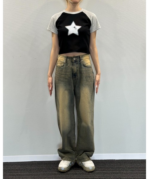 3.3 Field Trip （3.3フィールドトリップ）の「3.3 Field Trip／ビンテージデニムパンツ（デニムパンツ・レディース・スカイブルー・SMALL/MEDIUM）」の12枚目の写真