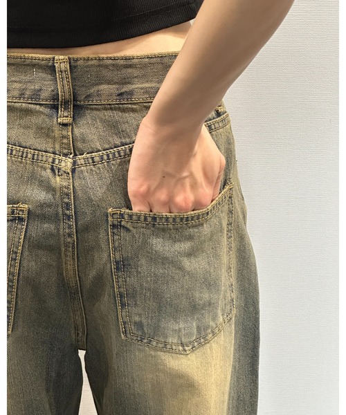 3.3 Field Trip （3.3フィールドトリップ）の「3.3 Field Trip／ビンテージデニムパンツ（デニムパンツ・レディース・スカイブルー・SMALL/MEDIUM）」の7枚目の写真