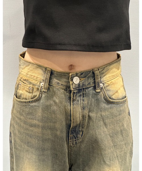 3.3 Field Trip （3.3フィールドトリップ）の「3.3 Field Trip／ビンテージデニムパンツ（デニムパンツ・レディース・スカイブルー・SMALL/MEDIUM）」の4枚目の写真