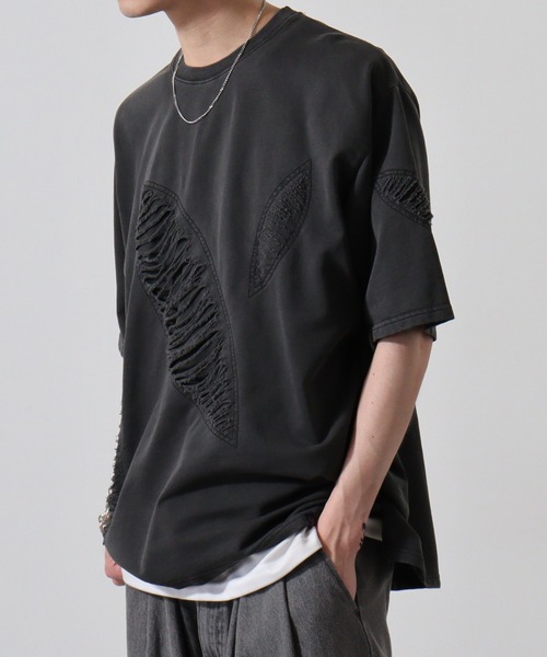 セール】Damage processing Tee / ダメージTシャツ（Tシャツ