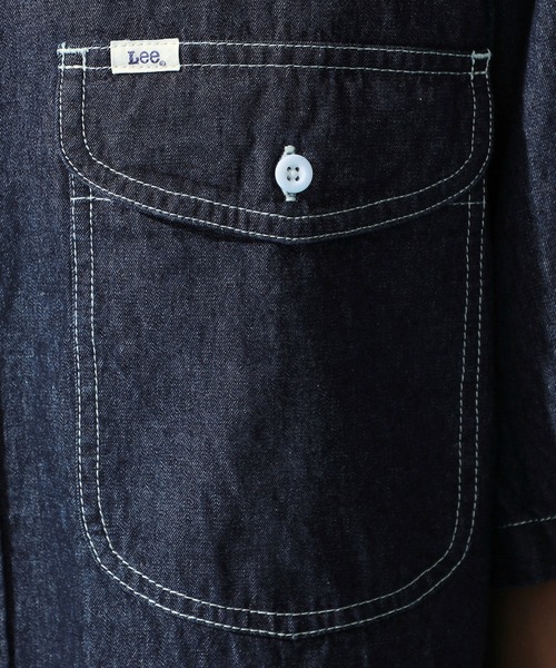 セール】Lee/リー ビッグワークポケット ハーフスリーブデニムシャツ