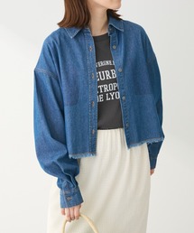 Sugar spoon | ・SUGAR　SPOON　クロップドデニムシャツ(シャツ/ブラウス)