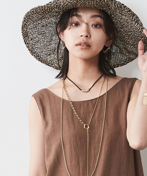 CHIC STYLE(シックスタイル)の「<大きいサイズ>レーヨン麻ノースリーブマキシワンピース シックスタイル(ワンピース・レディース・ブラウン/ブラック/ブルー・LL/3L/4L/5L/L)」の20枚目の写真