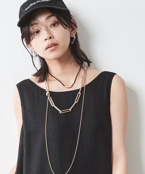 CHIC STYLE(シックスタイル)の「<大きいサイズ>レーヨン麻ノースリーブマキシワンピース シックスタイル(ワンピース・レディース・ブラウン/ブラック/ブルー・LL/3L/4L/5L/L)」の21枚目の写真