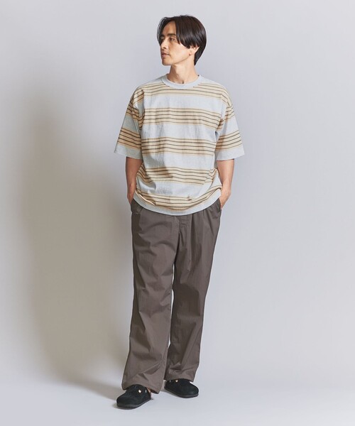 BEAUTY&YOUTH UNITED ARROWS（ビューティーアンドユースユナイテッドアローズ）の「10oz ヘビー ボーダー クルーネック Tシャツ（Tシャツ/カットソー・メンズ・ホワイト/ライトグレー/ダークグレー・L/XL/XXL/M/S）」の5枚目の写真