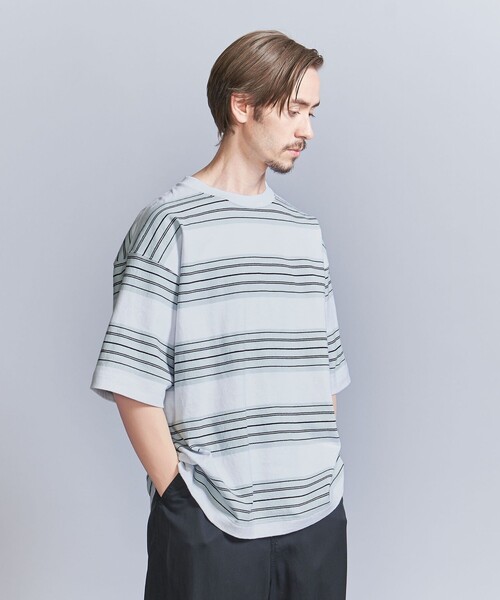 BEAUTY&YOUTH UNITED ARROWS（ビューティーアンドユースユナイテッドアローズ）の「10oz ヘビー ボーダー クルーネック Tシャツ（Tシャツ/カットソー・メンズ・ホワイト/ライトグレー/ダークグレー・L/XL/XXL/M/S）」の11枚目の写真