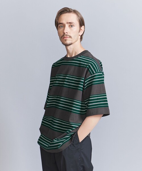 BEAUTY&YOUTH UNITED ARROWS（ビューティーアンドユースユナイテッドアローズ）の「10oz ヘビー ボーダー クルーネック Tシャツ（Tシャツ/カットソー・メンズ・ホワイト/ライトグレー/ダークグレー・L/XL/XXL/M/S）」の13枚目の写真