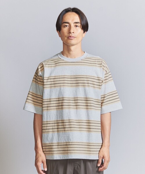 BEAUTY&YOUTH UNITED ARROWS（ビューティーアンドユースユナイテッドアローズ）の「10oz ヘビー ボーダー クルーネック Tシャツ（Tシャツ/カットソー・メンズ・ホワイト/ライトグレー/ダークグレー・L/XL/XXL/M/S）」の15枚目の写真