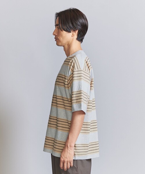BEAUTY&YOUTH UNITED ARROWS（ビューティーアンドユースユナイテッドアローズ）の「10oz ヘビー ボーダー クルーネック Tシャツ（Tシャツ/カットソー・メンズ・ホワイト/ライトグレー/ダークグレー・L/XL/XXL/M/S）」の16枚目の写真