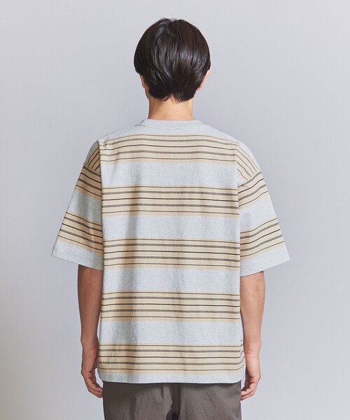BEAUTY&YOUTH UNITED ARROWS（ビューティーアンドユースユナイテッドアローズ）の「10oz ヘビー ボーダー クルーネック Tシャツ（Tシャツ/カットソー・メンズ・ホワイト/ライトグレー/ダークグレー・L/XL/XXL/M/S）」の17枚目の写真
