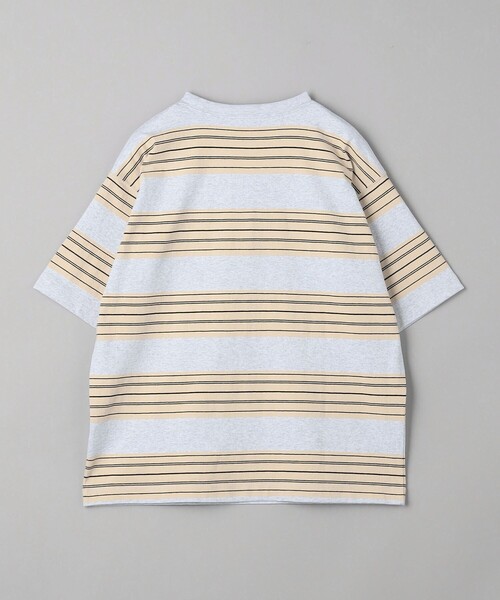 BEAUTY&YOUTH UNITED ARROWS（ビューティーアンドユースユナイテッドアローズ）の「10oz ヘビー ボーダー クルーネック Tシャツ（Tシャツ/カットソー・メンズ・ホワイト/ライトグレー/ダークグレー・L/XL/XXL/M/S）」の18枚目の写真