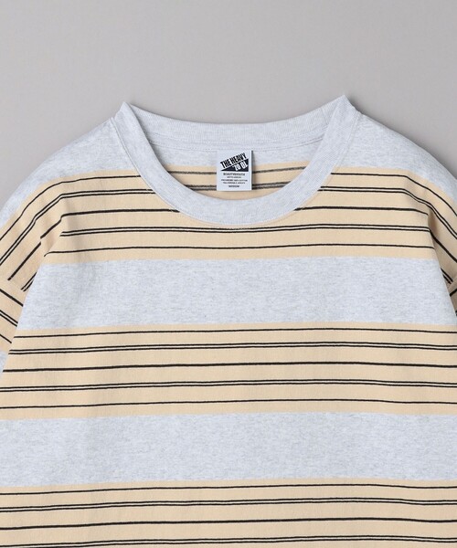 BEAUTY&YOUTH UNITED ARROWS（ビューティーアンドユースユナイテッドアローズ）の「10oz ヘビー ボーダー クルーネック Tシャツ（Tシャツ/カットソー・メンズ・ホワイト/ライトグレー/ダークグレー・L/XL/XXL/M/S）」の19枚目の写真