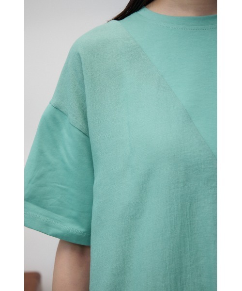 AZUL by moussy(アズールバイマウジー)の「ドロストデザインカットトップス(Tシャツ/カットソー・レディース・オフホワイト/ブラック/ライトグリーン・FREE)」の14枚目の写真