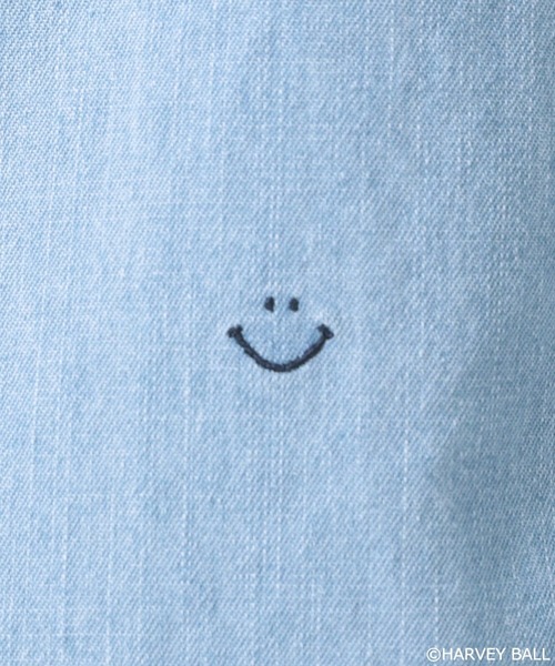 SMILEY FACE(スマイリーフェイス)の「【SMILEY FACE(スマイリーフェイス)】SMILEYアソート半袖シャツ(シャツ/ブラウス・メンズ・ネイビー系/ホワイト系/サックスブルー系/ブラック系/ブルー系/ブルー系1・MEDIUM/LARGE)」の15枚目の写真