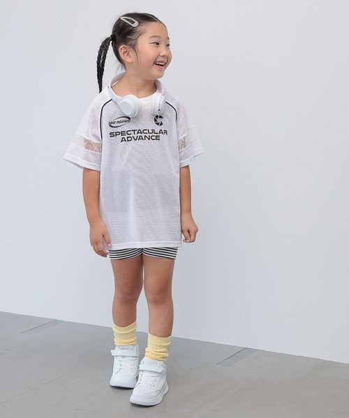 10C REPIPI（ジューシーレピピ）の「【10C REPIPI】リブハーフレギンス（その他パンツ・キッズ・ピンク/ホワイト×ブラック/ブラック・110cm/120cm/130cm）」の19枚目の写真