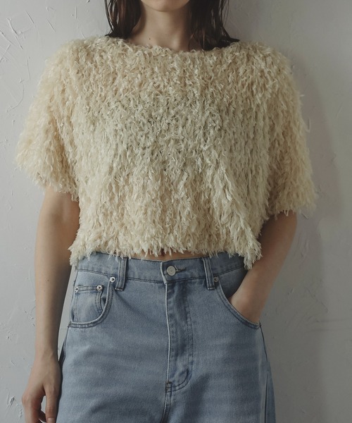売り切れました。フリンジカットソー MINERTE】fringe tops / フリンジトップス（Tシャツ/カットソー