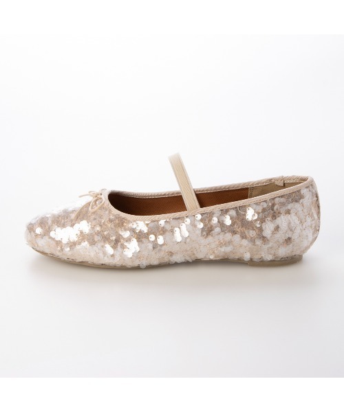 EVOL(イーボル)の「【EVOL】スパンコールラウンドバレエ IX5530(バレエシューズ・レディース・マルチ/シルバー/ブラック/ベージュ・22.5cm/22.0cm/23.5cm/23.0cm/25.0cm/24.5cm/24.0cm)」の6枚目の写真