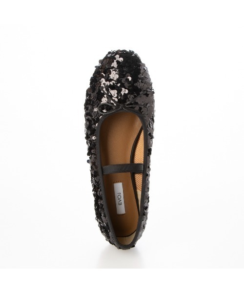 EVOL(イーボル)の「【EVOL】スパンコールラウンドバレエ IX5530(バレエシューズ・レディース・マルチ/シルバー/ブラック/ベージュ・22.5cm/22.0cm/23.5cm/23.0cm/25.0cm/24.5cm/24.0cm)」の13枚目の写真