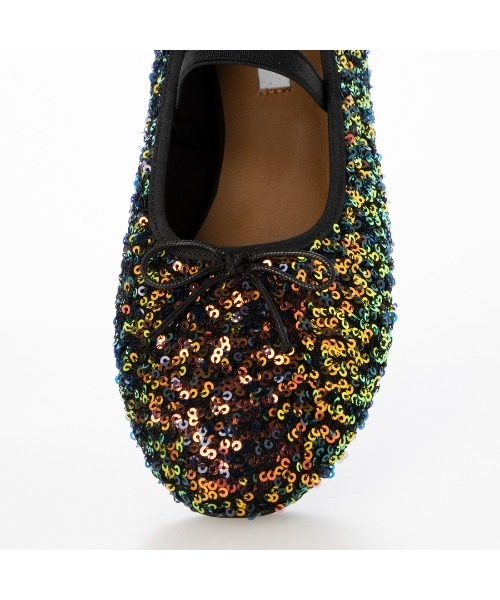 EVOL(イーボル)の「【EVOL】スパンコールラウンドバレエ IX5530(バレエシューズ・レディース・マルチ/シルバー/ブラック/ベージュ・22.5cm/22.0cm/23.5cm/23.0cm/25.0cm/24.5cm/24.0cm)」の19枚目の写真