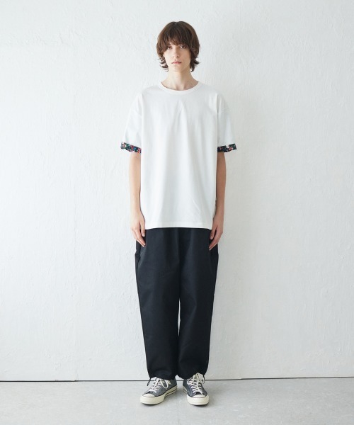 rehacer(レアセル)の「rehacer : Botanical Roll Up CS / ボタニカルロール アップ カットソー(Tシャツ/カットソー・メンズ・ホワイト/ブラック・SMALL/MEDIUM/LARGE/X-LARGE)」の5枚目の写真
