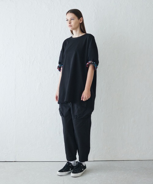 rehacer(レアセル)の「rehacer : Botanical Roll Up CS / ボタニカルロール アップ カットソー(Tシャツ/カットソー・メンズ・ホワイト/ブラック・SMALL/MEDIUM/LARGE/X-LARGE)」の9枚目の写真