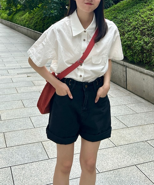 Cham.(チャム)の「デニムショートパンツ(デニムパンツ・レディース・ブルー/ブラック・S/M/L)」の19枚目の写真