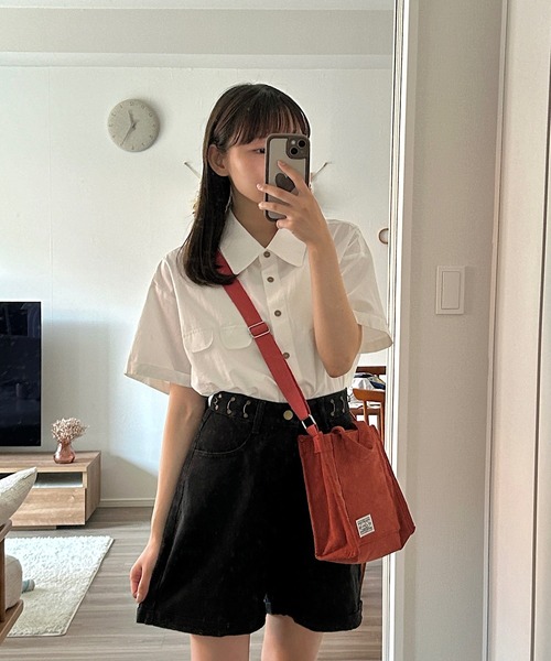 Cham.(チャム)の「デニムショートパンツ(デニムパンツ・レディース・ブルー/ブラック・S/M/L)」の11枚目の写真