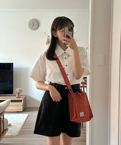 Cham.(チャム)の「デニムショートパンツ(デニムパンツ・レディース・ブルー/ブラック・S/M/L)」の12枚目の写真